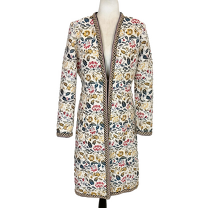 Tristan floral brocade long blazer